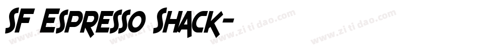 SF Espresso Shack字体转换